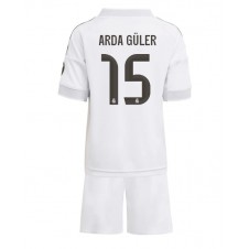 Real Madrid Arda Guler #15 Hjemmedraktsett Barn 2025-26 Kortermet (+ korte bukser)